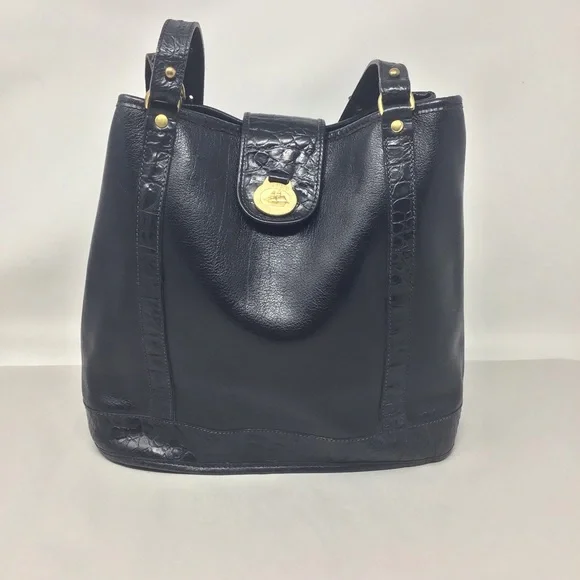 Vintage Black Brahmin Classic Tote - Picture 2 of 16